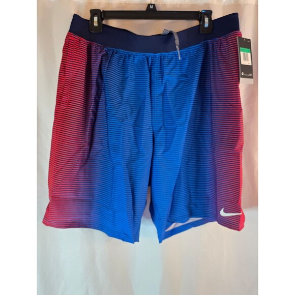 Nike Mens Repel Swimwear Red And Blue Fade NWT - Picture 1 of 4